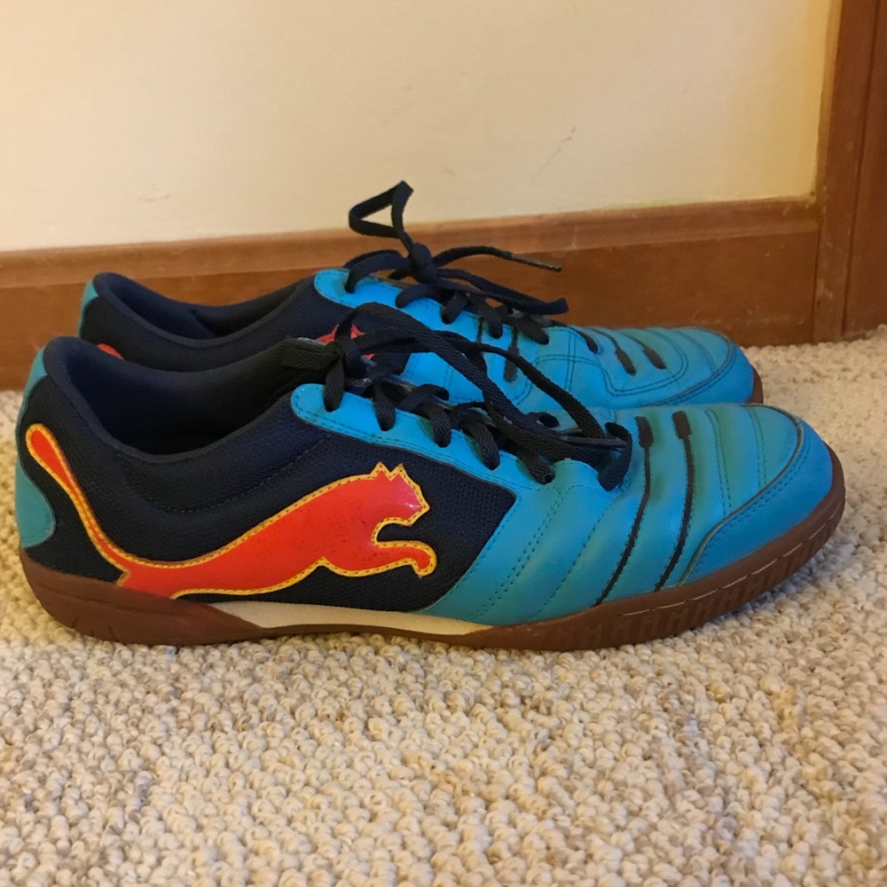 Blue & Orange Puma Sneakers Size 10